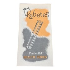 Vintage Educational Pamphlet Titled "Diabetes" from the Prudential Health Series picture