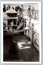 RPPC~Fish Counting Station Scene @ Bonneville Washington Dam~Real Photo Postcard picture