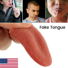 Realistic Fake Tongue Stretch Gag Joke Prank Magic Trick Scary Funny Toy US picture