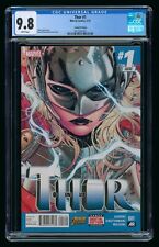 THOR #1 (2015) CGC 9.8 1st JANE FOSTER 2nd PRINT VARIANT picture