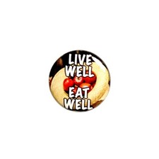 Live Well Eat Well Pin Button Good Nutrition Education Gift For Student 1” 78-23 picture