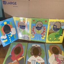 Vintage classroom homeschool laminated Cute photo cut out Double sided 12 Pc Lot picture