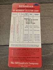 Vintage B.F. Goodrich Microwave Absorbents RF Absorbent Selection Chart picture