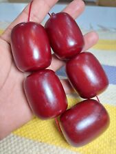bakelite muskevi amber 279 grams 5 piece beads suitable for rosary old bacalite picture
