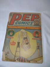 RARE 1943 PEP COMICS #50 ARCHIE COVER ~SHIELD ~BLACK HOOD ~LOW GRADE COMPLETE picture