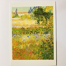 Vintage Postcard Vincent Van Gogh Flowering Garden Metropolitan Museum Art P2 picture