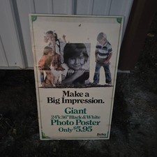 Vintage Berkey Film Processing Retail Advertising Poster Sign Display 15x24.5 picture