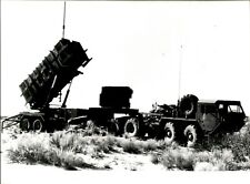 LV11 1991 Original Photo U.S. PATRIOT MISSLE LAUNCHING PAD IN FIRING POSITION picture