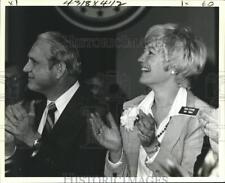1980 Press Photo Debra Bowland Secretary of Labor Louisiana with Governor Treen picture