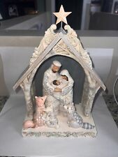 Jim Shore, Enesco, White Woodland Nativity, A King for All Creatures, 2018, NIB picture