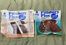Vintage Food Packaging Pillsbury Plus Cake Mix Pudding In The Mix 80’s picture