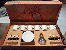 Vintage Pier 1 Imports Especially Espresso Demitasse Service Set For 6 New picture