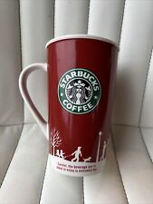 Starbucks 2006 Tall Holiday Mug 16 Oz Red picture
