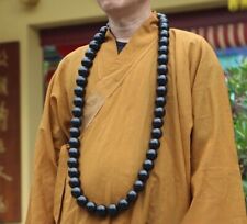 Ebony Wood Shaolin Monk Prayer Mala Beads Necklaces Kung Fu Buddha Master Suit picture