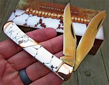 Rough Rider Large Titanium Copperstone 2 Blade Trapper Folding Pocket Knife NEW picture