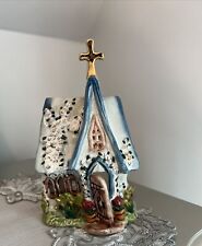 Heather Goldminc Blue Sky Spring Ceramics Candleholder House Church picture