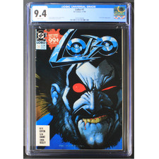 Lobo #1 - CGC 9.4 - WP (DC/1990) First Solo Run - "Portrait of a Psychopath" picture