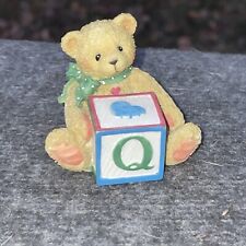 Vintage Alphabet Block LETTER Q for QUEEN Cherished Teddies Figurine ❤️ct39j1 picture