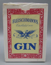Fleischmann's Gin Playing Cards Advertising Sealed Deck NOS Glenmore Distillery picture