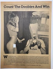 1981 Cannabis Marijuana Weed Count The Doobies Pinup Sexy Lady Retro Print Ad picture