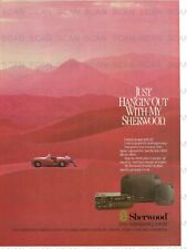1989 Sherwood Car Stereo Vintage Magazine Ad  'Live Performance Sound' picture