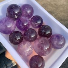 13pcs Wholesale Natural Amethyst Ball Quartz Crystal Sphere healing 2.1lb picture