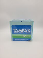 Vintage TAMPAX Flushable Applicator Tampons 40 Pack SUPER New / Sealed 1987 Prop picture