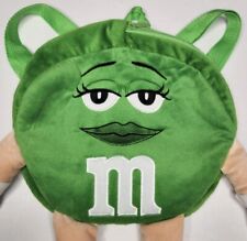 M&M's World Green M&M Girl w Original knee High Boots Plush Backpack 2017 picture