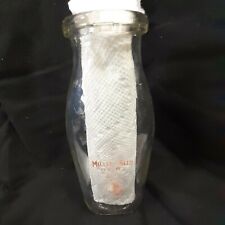 Vintage Miller Reed Dairy Shippensburg PA. Glass Clear Pint Milk Bottle   picture