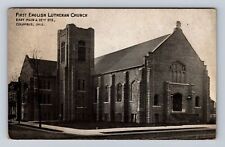 Columbus OH-Ohio, First English Lutheran Church, Vintage Souvenir c1913 Postcard picture