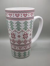 Tall Stoneware Latte Mug 6” Tall Winter Design SMC Home picture