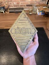 Vintage Renault Solid Brass Logo Plate Plaque, Unknown Date Possible Prototype picture