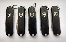 Lot of 5 Victorinox Classic SD Swiss Army Knives, Black [0131] picture