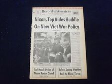 1969 MAR 24 BOSTON RECORD AMERICAN NEWSPAPER-NIXON, NEW VIET WAR POLICY -NP 6339 picture