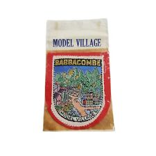 Vintage 1970's Babbacombe England Travel Souvenir Embroidered Sew - On Cloth Bad picture