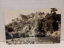 RPPC Photo postcard of Castle Crags from Sacramento River #55.   3.5