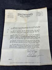 1950’s Browning Arms Company letter concerning 16 gauge belgian shotgun picture