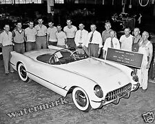 Photograph 1st Chevrolet Corvette off Flint Assembly Line June 30 1953 8x10 picture
