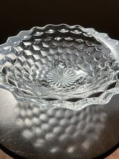 Fostoria American #2056 - UV tested authentic-Three-Footed Round Crystal Bowl picture