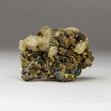 Chalcopyrite, Sphalerite, Pyrite and Calcite from Huaron, Peru picture