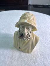 Vintage Ceramic Old Salt Sailor Bust - Fisherman with Pipe - Maritime - Portugal picture