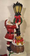 VP Home 15” Glitter “Santa Has Presents” LED Battery Operated Lamp Post Works Ex picture