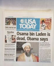 May 2 2011 USA Today Osama Bin Laden Dead variant #1 original excellent cond. picture