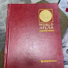 Vintage Rand McNally World Atlas Imperial Edition Hardcover 1972 picture