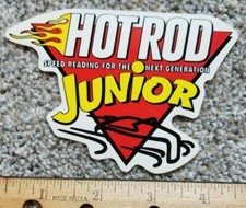 HOT ROD JUNIOR "SPEED READING FOR THE NEXT GENERATION" DECAL/STICKER picture