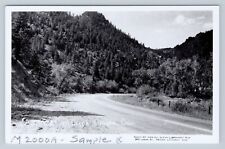 Postcard RPPC Road Through Coal Creek Canyon Colorado picture