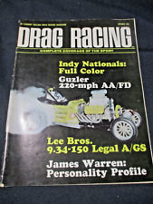 Drag Racing Magazine Dec 1966 NHRA HOT ROD Lee Bros INDY Nationals Full Color picture