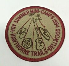 PATCH GSA Girl Scouts Summer Mini Camps 1984 Dellwood Ada Hawthorne Trails  picture