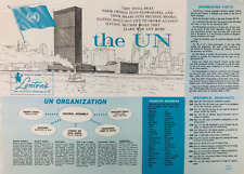Linton's 1962 Vintage Paper Placemat United Nations Diner Restaurant Facts  PL8 picture