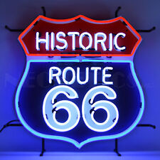 HISTORIC ROUTE 66 NEON SIGN WITH BACKING picture